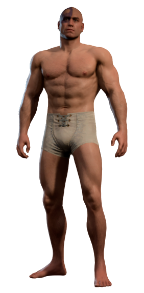 Minsc wearing his underwear
