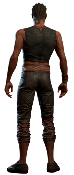 Wyll wearing his camp clothes as human