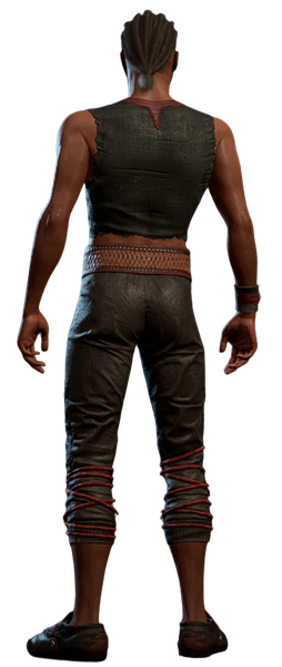 Wyll wearing his camp clothes as human