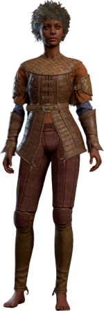 Studded Leather Armour Human Front