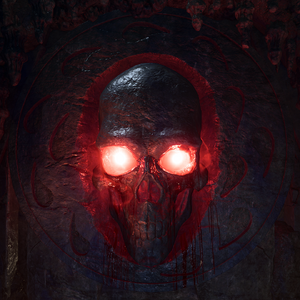 Bhaal's symbol as found in his temple