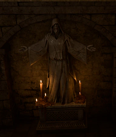 Statue of Ilmater in the Open Hand Temple