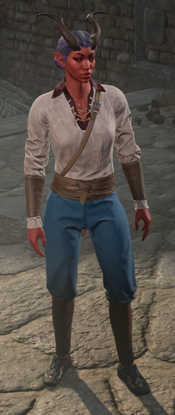 Femme Strong Tiefling appearance