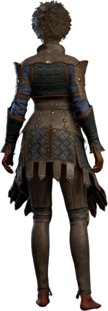 Elegant Studded Leather Human Back