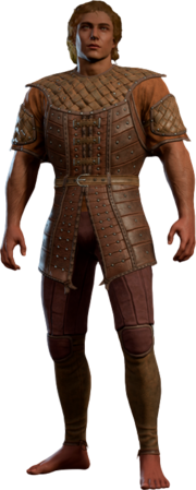 Studded Leather Armour High Elf Front