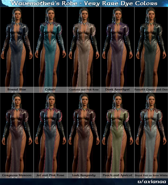 Very Rare Dye Colors (Female Body Type 1)