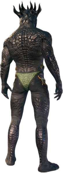 Underwear Dragonborn Back