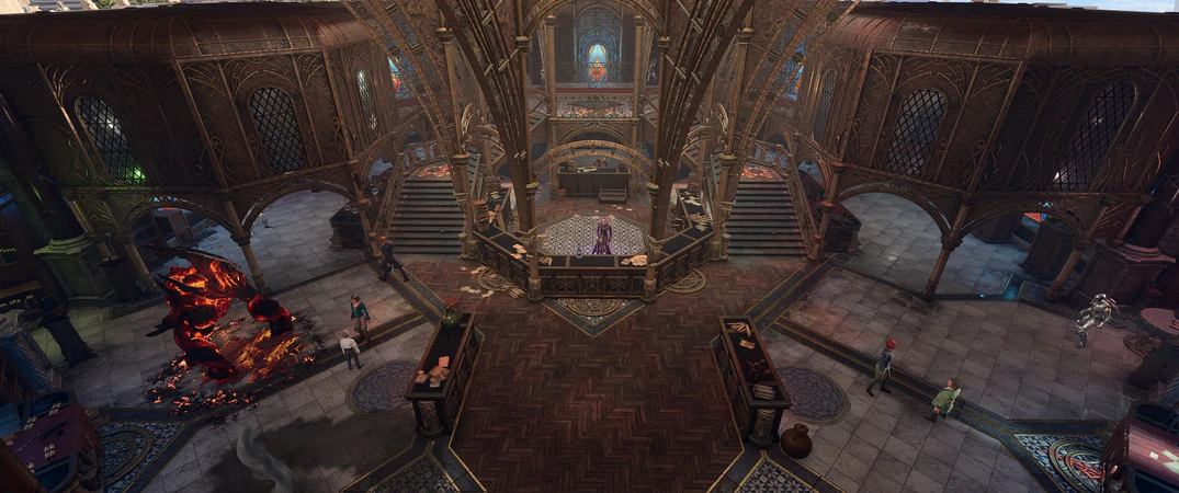 The main trade hall on the ground floor