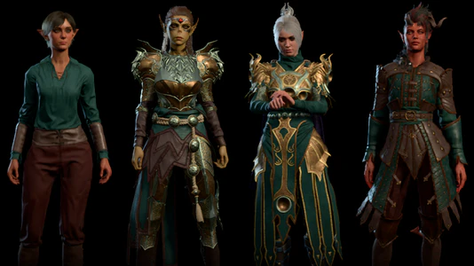 Examples of dye on various materials.