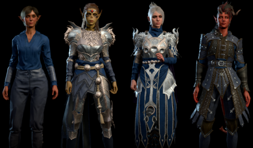 Examples of dye on various materials.