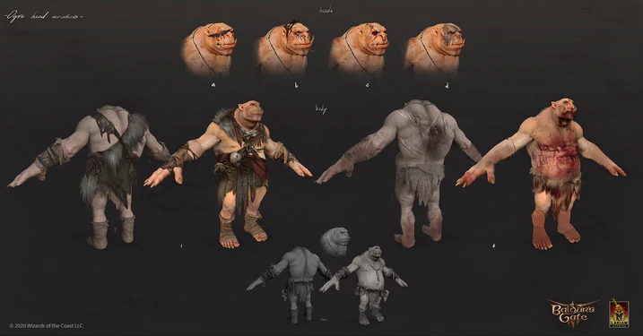 Concept art on Ogre model