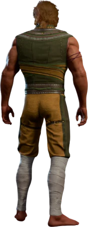 Monastic Robes Half-Elf Back