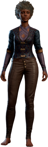 Solemnity Outfit in Purple Human Front
