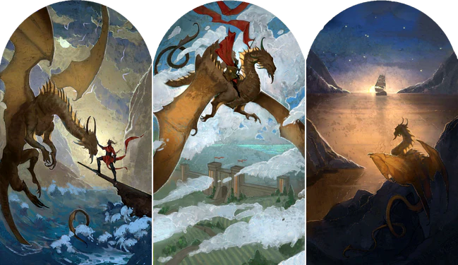 Ansur and Balduran on a triptych