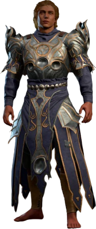 Damaged Dark Justiciar Armour High Elf Front