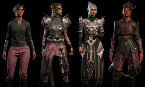 Examples of dye on various materials.