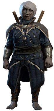 Model with missing shoes