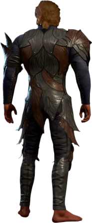 Drow Studded Leather Armour High Elf Back