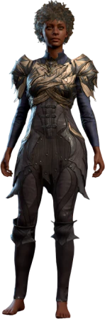 Drow Studded Leather Armour Commander Human Front