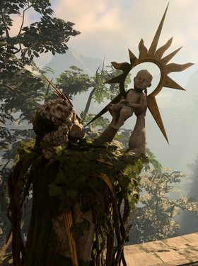 Statue at Rosymorn Monastery