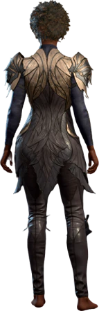 Drow Studded Leather Armour Commander Human Back