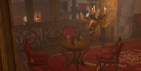 Valeria passing time at Sharess' Caress.