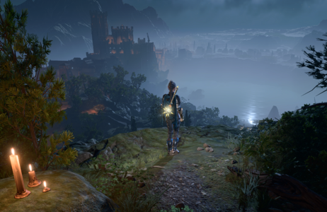 "Singing" vista overlooking Wyrm's Rock at the Wyrm's Lookout camp at X: 363 Y: 51. Plays a fully orchestrated and vocalized version of "I Want To Live."