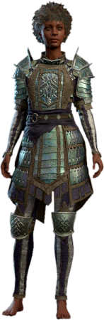 Adamantine Splint Armour Human Front