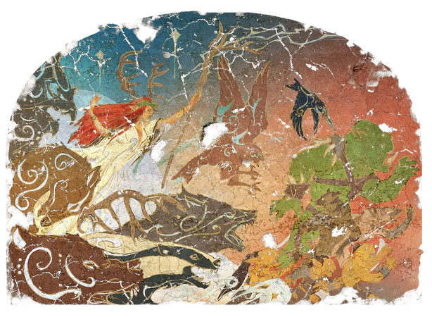 The forest rose with claw and tooth, To tear the darkness from its roots.