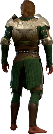 Half Plate Armour +2 High Elf Back