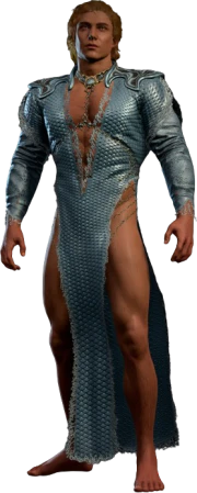 Wavemother's Robe Half-Elf Front