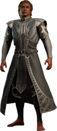 Moon Devotion Robe Half-Elf Front