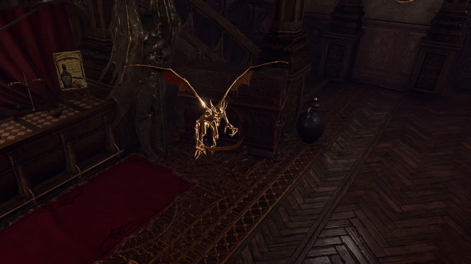 A gilded imp in-game.