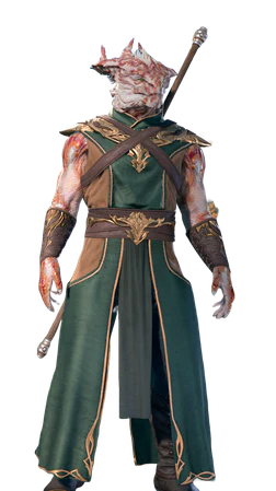 Red Ancestry on a White Dragonborn