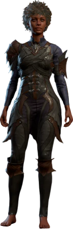 Drow Studded Leather Armour Human Front