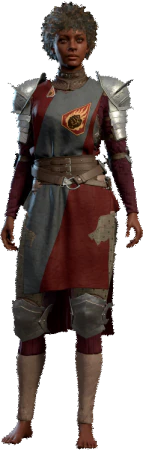 Flame Enamelled Armour Human Front