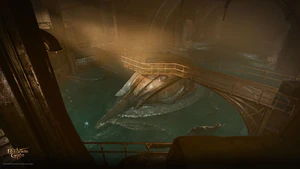 The submersible in its dock (by Tim Wilmsen)