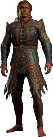 Elegant Studded Leather High Elf Front